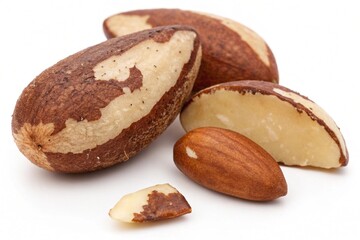 Fruit, vegetables, food on white background