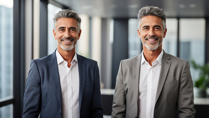 Fototapeta premium Happy Confident Professional Mature Business Man