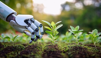 Precision robotic hands carefully tend to plants