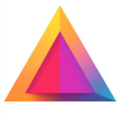 Fototapeta premium Bold Triangle Vector in Vibrant Colors 