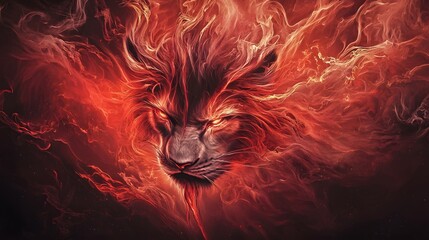 Lion abstract background hd wallpaper