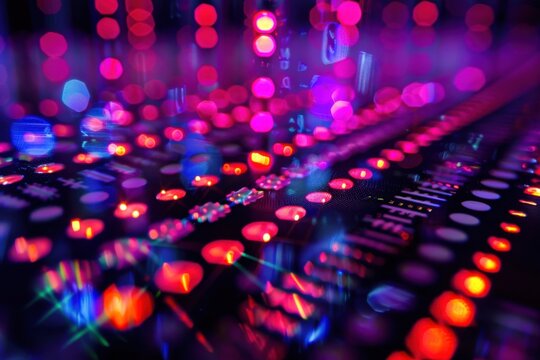 DNA Microarray: An image showing DNA strands hybridizing on a microarray chip for genetic analysis.