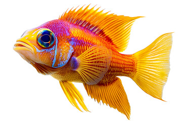 Fototapeta premium Vibrant Scarlet Hawaiian Squirrelfish: A Stunning Underwater Portrait