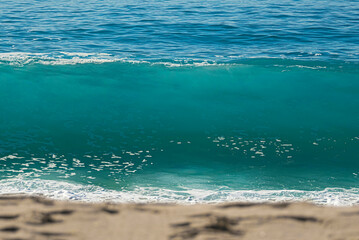 Obraz premium Huge waves on the beach