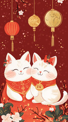Fototapeta premium chinese new year card