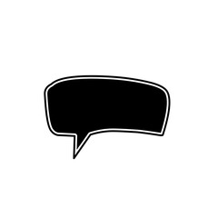 Fototapeta premium black speech bubble icon