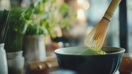Zen Matcha Preparation: A Moment of Tranquility