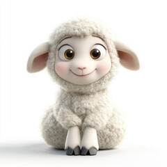 Happy cartoon orange with big smile and open mouth.