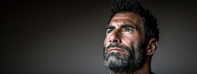 Obraz premium portrait of a young man with a beard