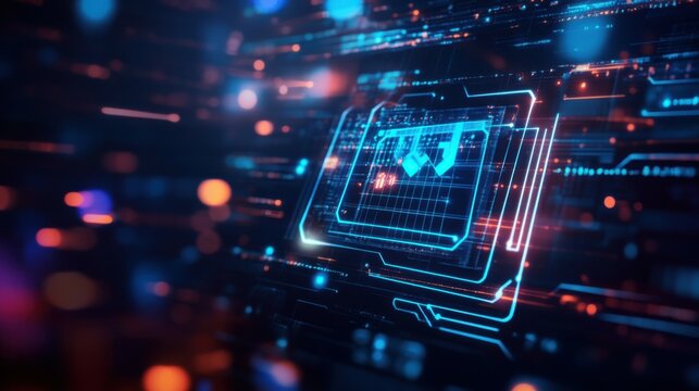 futuristic Cyber Monday sale banner