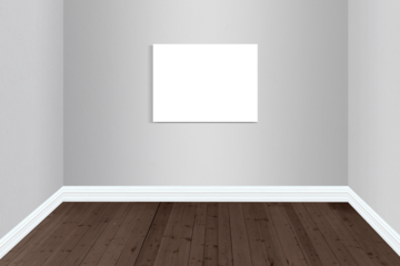 Modern room MOCKUP with blank artwork for copy space