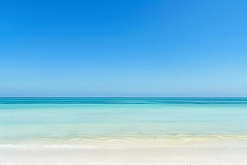 Obraz premium beach with sky and white sand