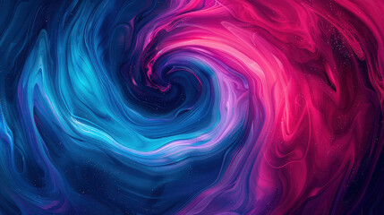 Fototapeta premium Abstract Swirl of Vibrant Colors in Blue and Pink Tones Representing Motion and Energy in a Digital Art Style