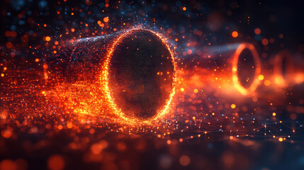 Colorful Abstract Loudspeaker with Polygonal Geometry