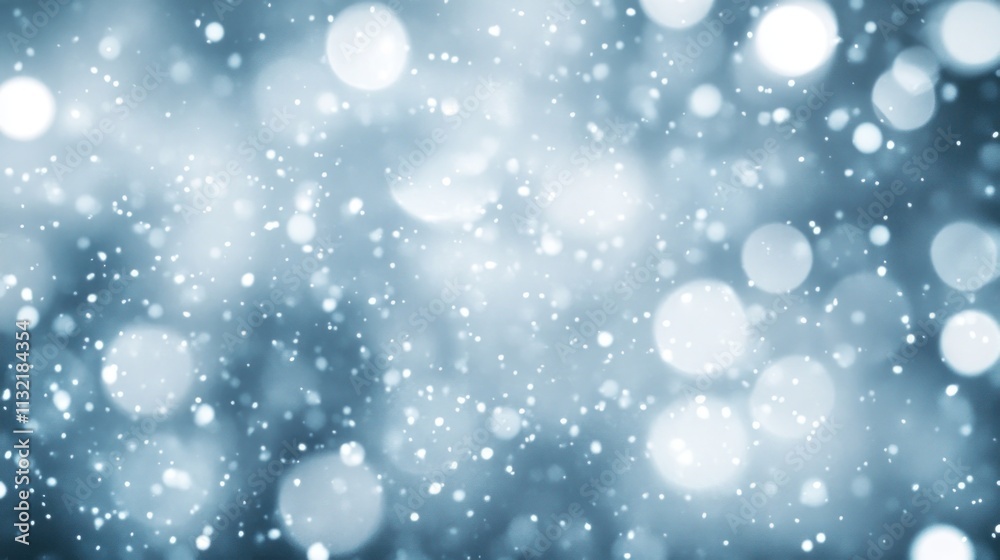 Aufkleber abstract blue bokeh background with sparkling lights