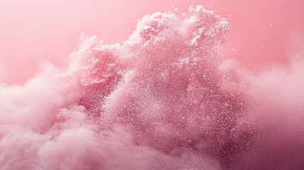 Obraz premium Pink Powder Explosion: Abstract Art Background