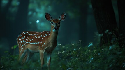 Close-up portrait of a chimpanzee wearing glasses and a leather jacket, set against a vibrant neon backdrop.
