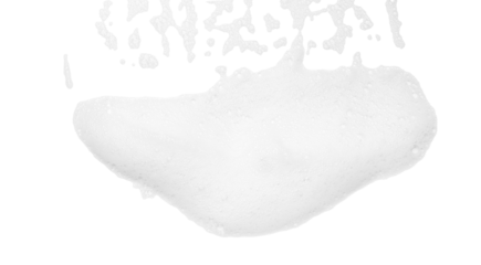 Soap foam or shampoo Soap foam texture or shampoo surface with bubble isolated with clipping path on background.