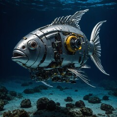 Robotic fish used for deep-sea exploration.