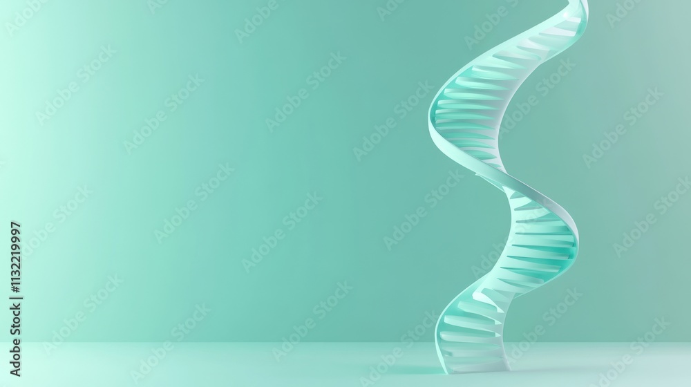 Poster Abstract three dimensional rendering of a DNA helix