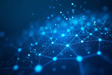 Fototapeta premium A molecular neural visualization science background with flowing connections, glowing data patterns, and sleek, modern aesthetics..