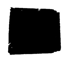 Obraz premium Grunge square template. Black painted squares or rectangular shapes. Hand drawn brush frame for text.