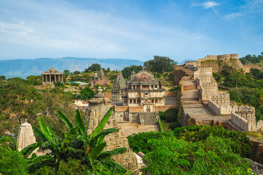 scenery of the Kumbhalgarh, aka Kumbhal fort, located in Rajsamand district, Rajasthan, India