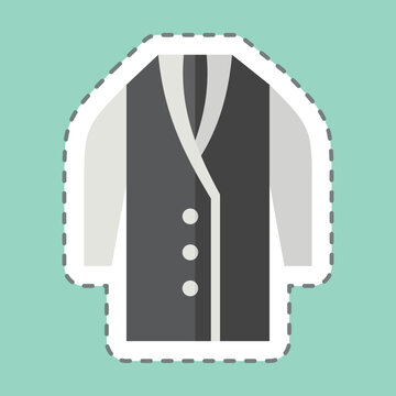 recommend clip art: Sticker line cut Long. related to Fashion symbol. simple design editable