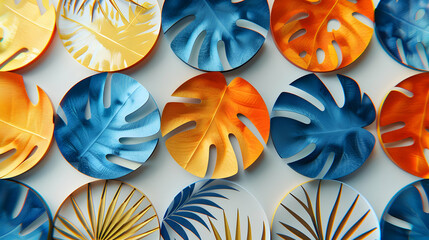 Vibrant Tropical Leaf 3D Illustration