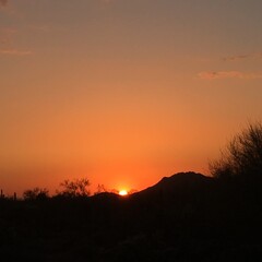 Obraz premium sunset in the mountains