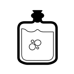 Obraz premium bottle of perfume on white