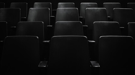 Obraz premium Audience sat in theatre or cinema style chairs