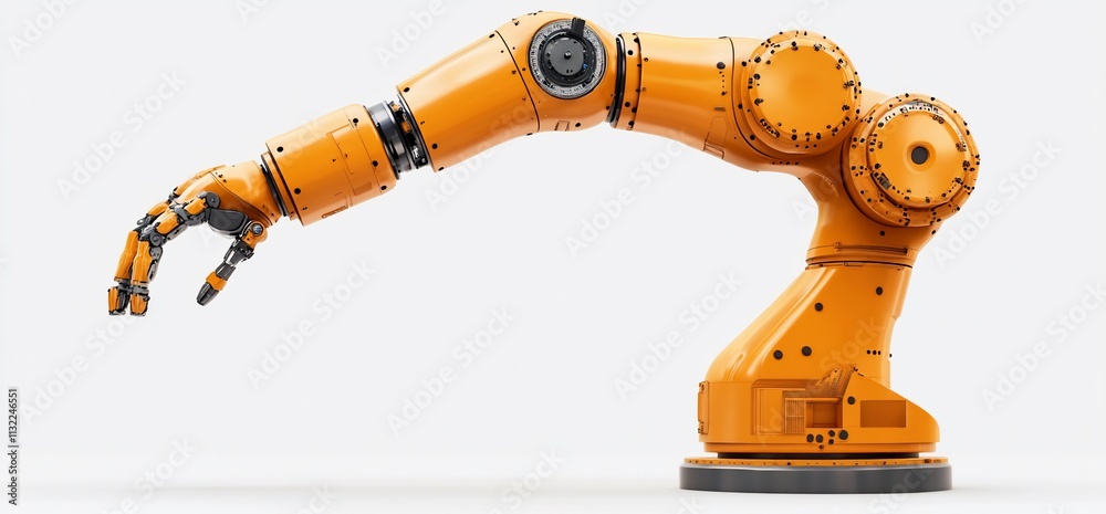 Poster A robotic arm designed for industrial automation and precision tasks.