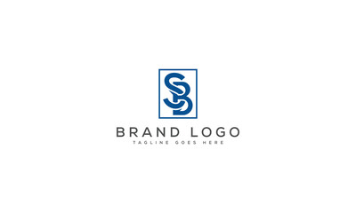 Obraz premium letter SB logo design vector template design for brand.