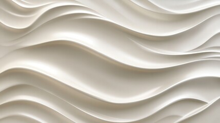 Obraz premium white pattern of seamless waves, gently rippling across a smooth surface. Light dances along the crests, while shadows settle in the dips,