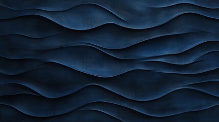 Fototapeta premium blue textured wallpaper with a soft, smooth wave pattern. The minimalist design is clean and modern,