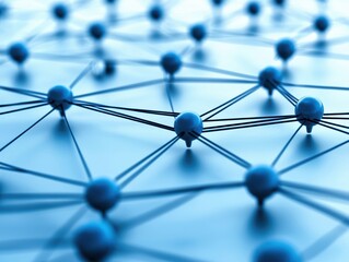Abstract network diagrams connecting visionary nodes, symbolizing seamless facilitation of collaborative goals