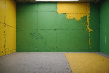 greenyellow color wall texture rough background concrete floor