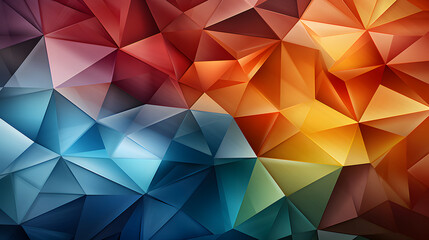 Obraz premium Digital technology colorful triangle geometry abstract poster PPT background
