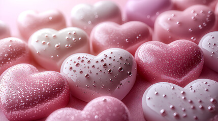 Obraz premium Pastel Heart Garland