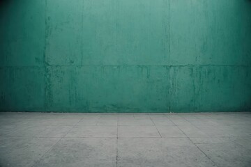 Fototapeta premium seagreen color wall texture rough background concrete floor