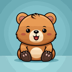 Obraz premium Bear - cute children's book illustration