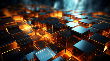 Obraz premium Digital technology professional business wallpaper abstract poster PPT background