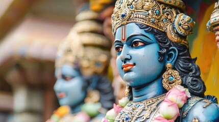 Vishnu is the god of Preservation, the great maintainer who often appears in various incarnations avatara to provide salvation for humanity Some of his best-known avatars who are tremendously pop. AI