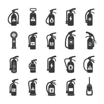 A Collection Of 20 Different Types Of Fire Extinguishers