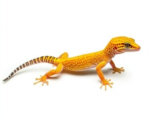 Obraz premium Colorful leopard gecko with yellow skin