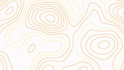 Fototapeta premium Colorful line on white background. White background and orange lines topography contour map. 