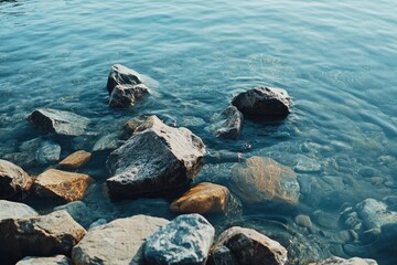 Obraz premium The Swedish coast with rocks