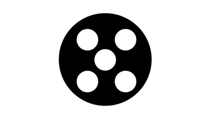 Obraz premium black and white polka dot themed illustration of number 5