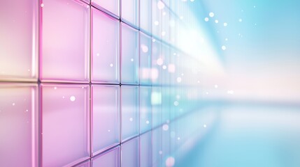 Neon and Futuristic Bright neon pink and blue gradient blur, creating a futuristic and vibrant backdrop.